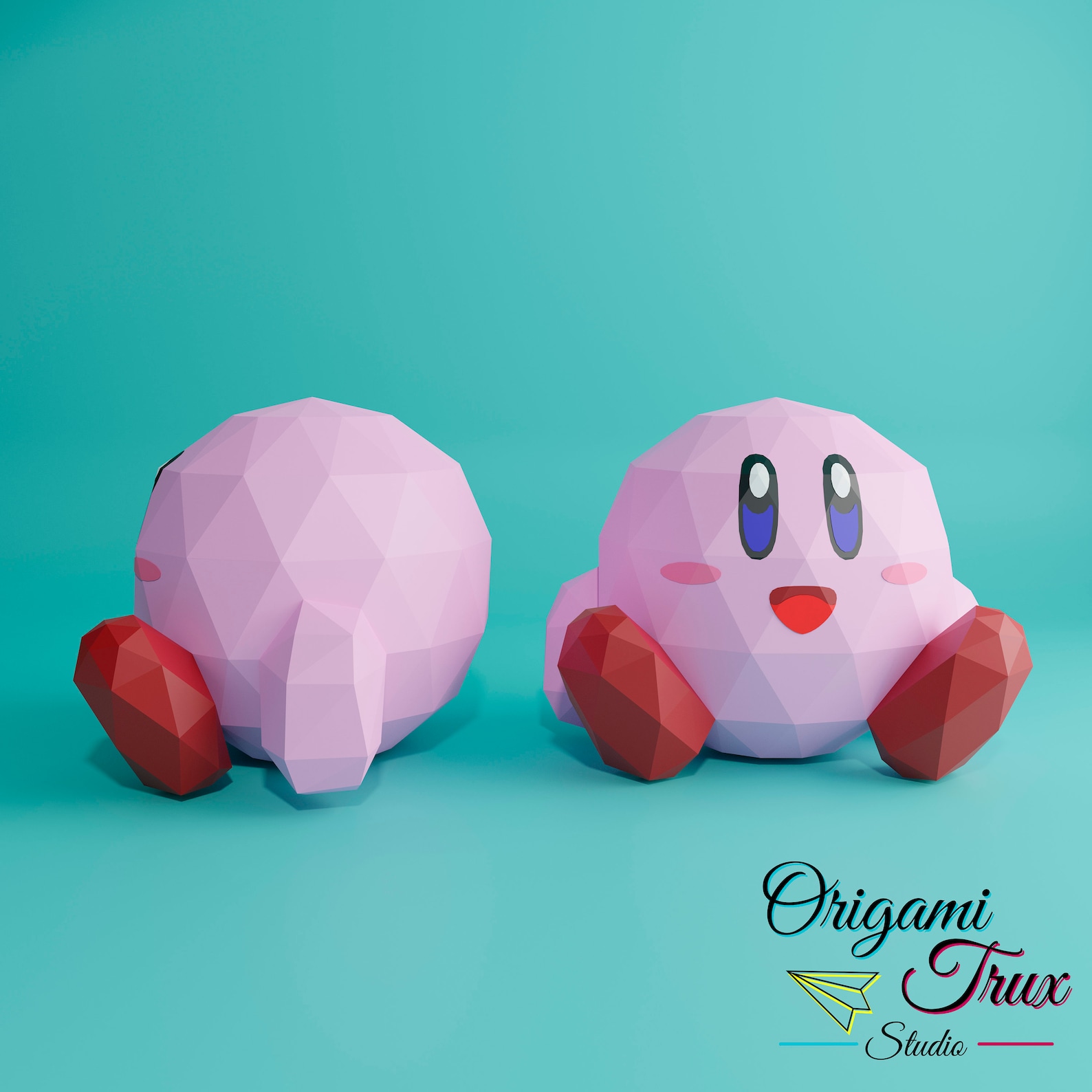 Kirby Papercraft Template A4 Etsy