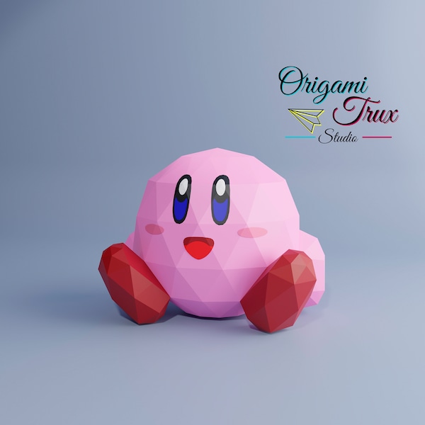 Kirby Papercraft Template A4