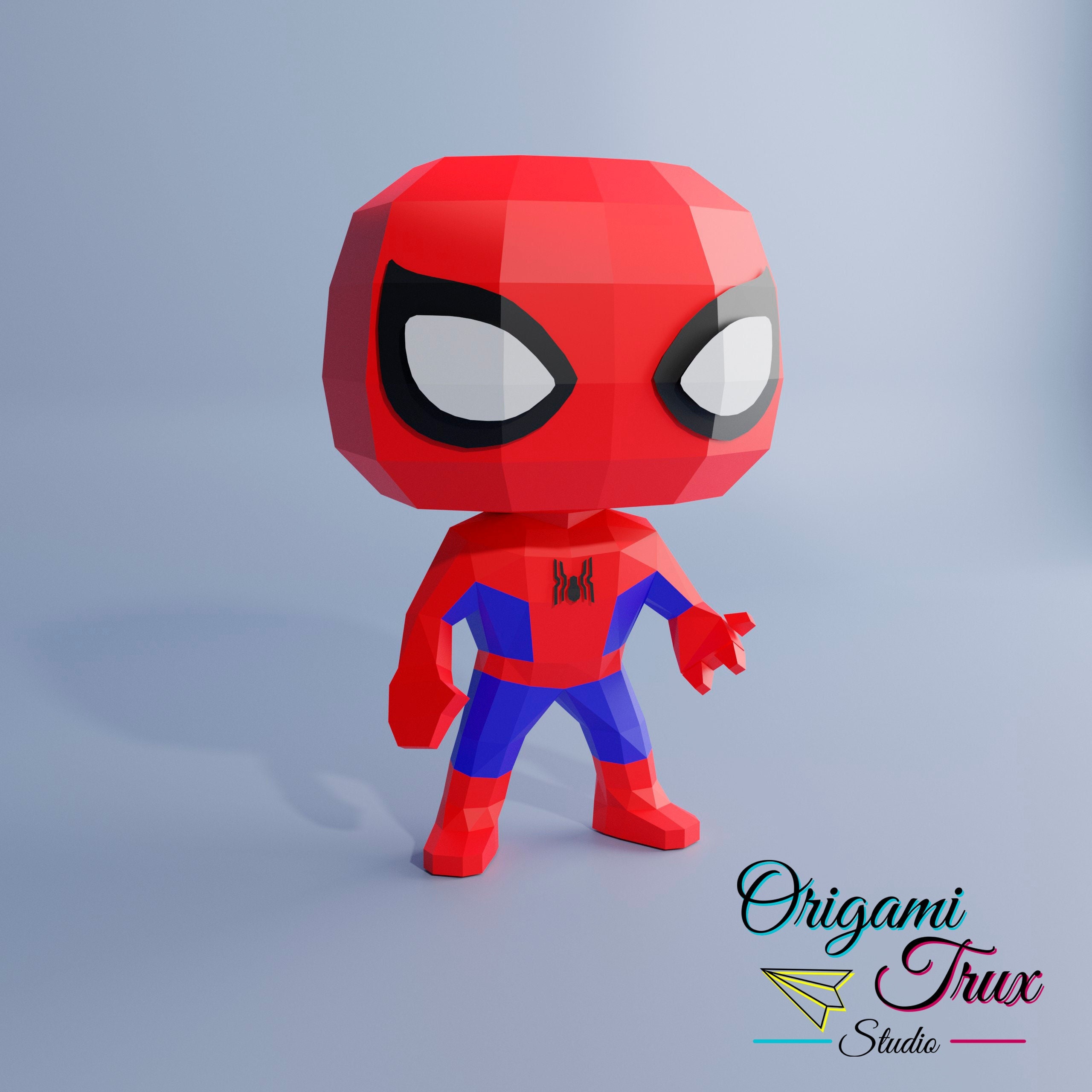 3D model Embroidered Patch Logo Spiderman VR / AR / low-poly