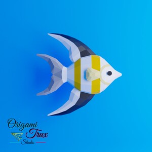 Angel Fish Papercraft Template A4 - Etsy