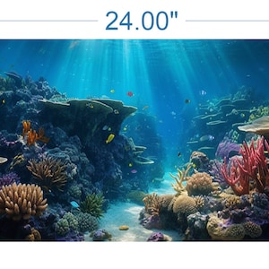 Aquarium Background Underwater Ocean 2 - vinyl graphic adhesive AQ0026