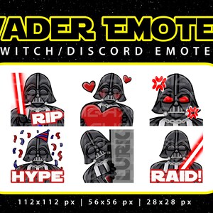 Twitch/Discord Emotes - Star Wars, Darth Vader, Empire, Sith - Gráficos descargables en streaming