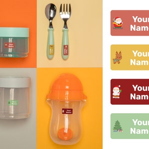 Weihnachten 112 benutzerdefinierte Mini-Namensetiketten, wasserdichte Etiketten, Kindergartenetiketten, Schuletiketten, Namensaufkleber, Flaschenetiketten, Lageretiketten, kundenspezifische Etiketten