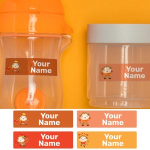 Affe 32 Große Namensetiketten, Wasserfeste Etiketten, Kindergarten Etiketten, Schul Etiketten, Namensaufkleber, Flaschenetiketten, Lageretiketten, Benutzerdefinierte Etiketten