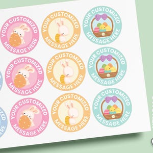 Sticker lapin de Pâques,étiquette de Pâques personnalisée,étiquette-cadeau de Pâques,étiquettes de cadeaux,étiquettes d'emballage cadeau de Pâques,autocollants de Pâques personnalisés,étiquette Joyeuses Pâques