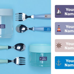 Marine 112 Benutzerdefinierte Mini-Namensetiketten, wasserdichte Etiketten, Kindergartenetiketten, Schuletiketten, Namensaufkleber, Flaschenetiketten, Lageretiketten, benutzerdefinierte Etiketten