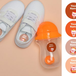 Jahr des Schweins 40 runde benutzerdefinierte Namensetiketten, wasserdichte Etiketten, Kindergartenetiketten, Schuletiketten, Namensaufkleber, Flaschenetiketten, Lageretiketten, benutzerdefinierte Etiketten
