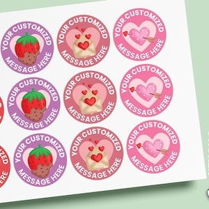 Valentine Sticker,Custom Valentine Label,Valentine Gift Tag,Favor Labels,,Valentine Gift Wrap Labels,Custom Valentine Stickers,Party Favor