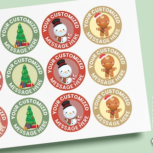 Christmas Stickers,Custom Holiday Label,Christmas Gift Tag, Favor Labels, Christmas Gift Wrap Labels,Custom Christmas Stickers,XMAS Label