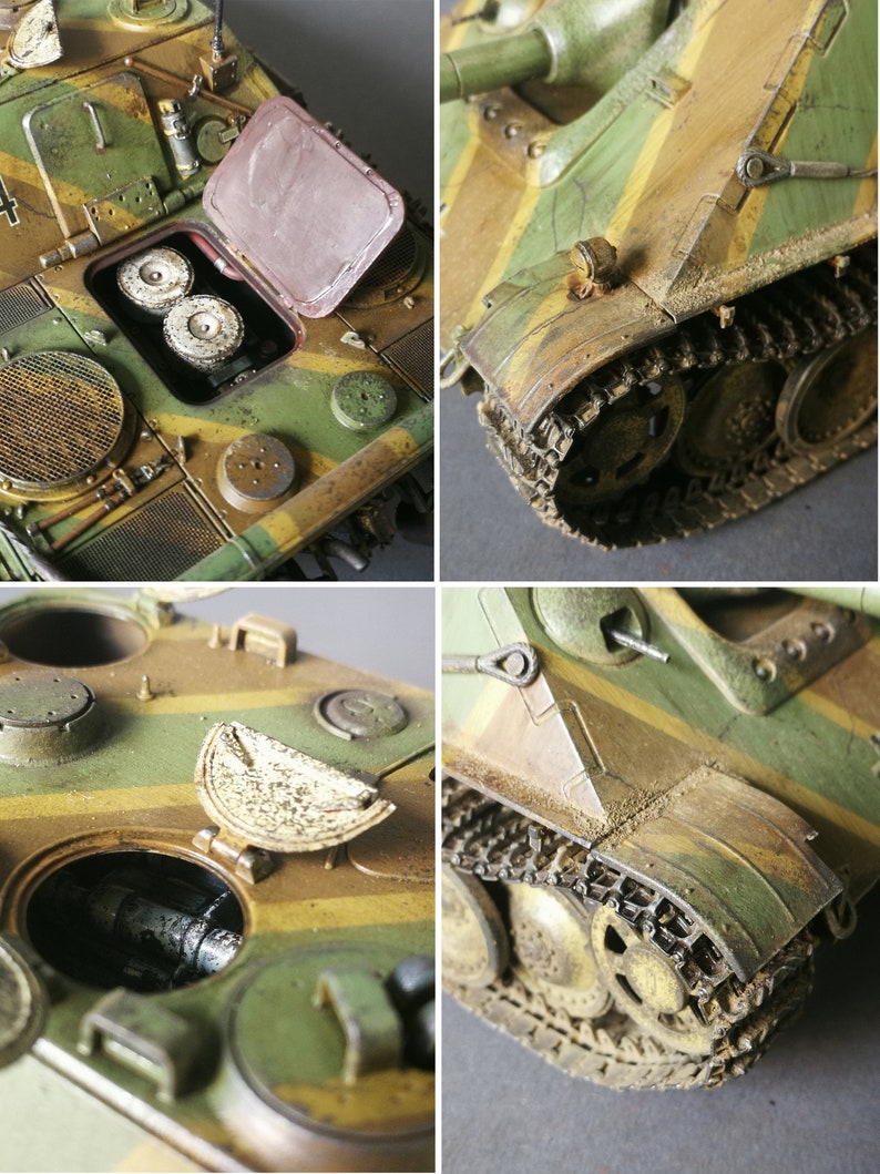 German Tank Destroyer Sd.kfz.173 Jagdpanther ausf.G1. WWII Military Model Series 1:35 scale. Fully assembled model. image 10