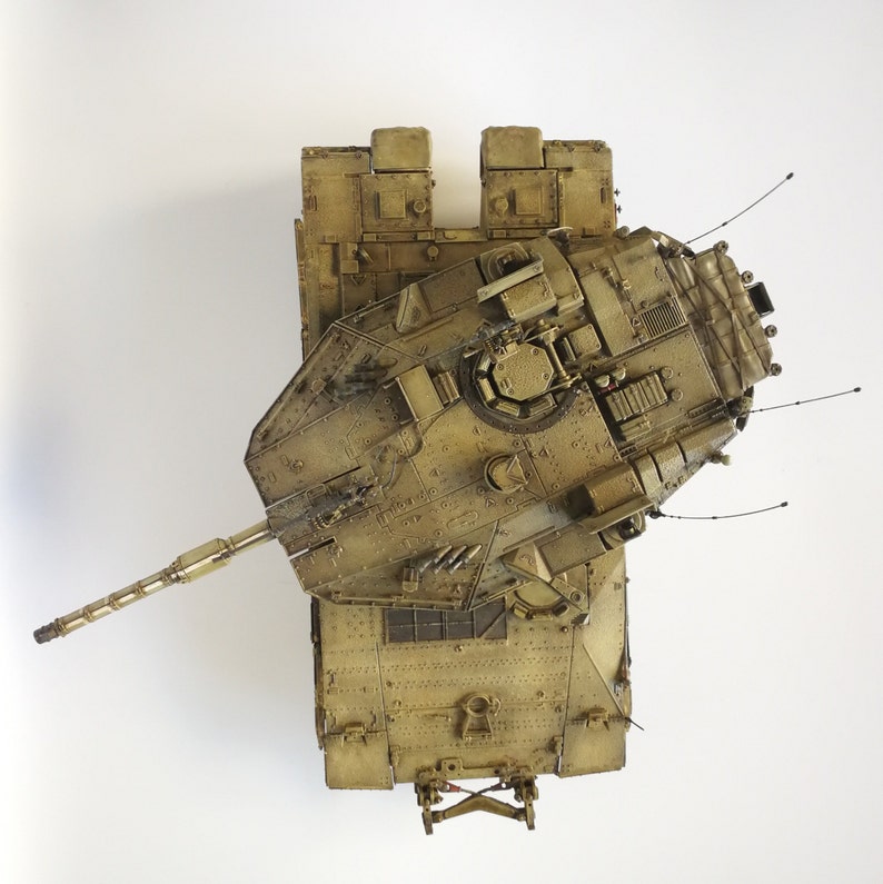 Kit ATMD Per Carro Armato Merkava IV Scala 1/16, In Resina Grigia, Non Assemblato, Prodotto In Germania