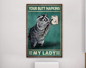 JBF Funny Tin Sign Vintage Retro Toilet Paper Bathroom Wall Decor Metal Sign Your Butt Napkins My Lord Skeleton Wall Art Sign for Living Room/Bedroom/Bathroom Decor Vertical 8x12 Inches JBF Funny Tin Sign Vintage Retro Toilet Paper Bathroom Wall Decor Metal Sign Your Butt Napkins My Lord Skeleton Wall Art Sign for Living Room/Bedroom/Bathroom Decor Vertical 8x12 Inches