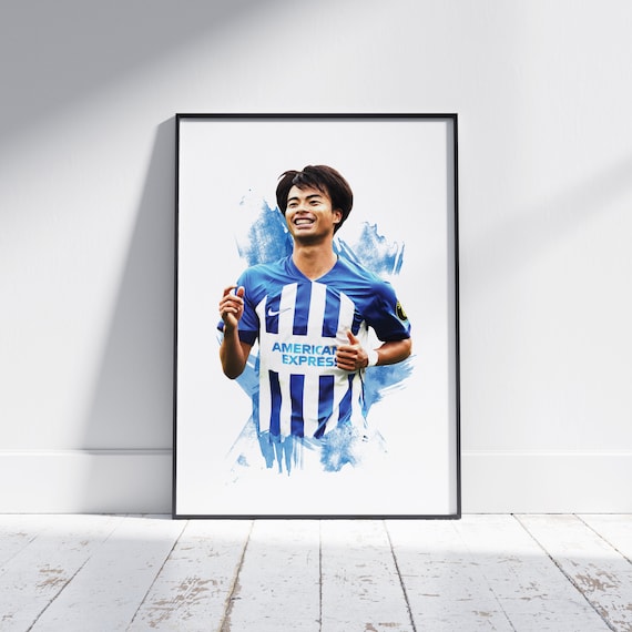 Kaoru Mitoma - 2023/24 - Football Poster - Football Print - Etsy