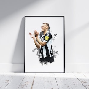Dan Burn - 2024/25 - Fußball Poster - Football Print
