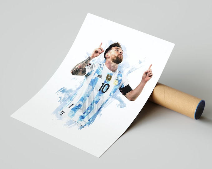 Lionel Messi - Argentina - Legend - Poster - Print