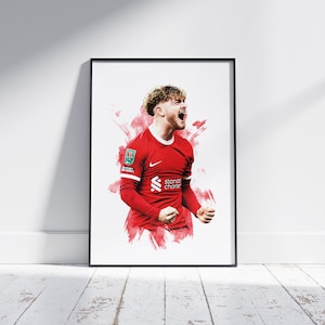 Harvey Elliott - 2023/24 - Heimtrikot - Fußball Poster