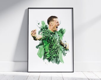 Jordan Pickford - England - Football Poster - Football Print