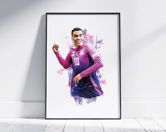 Jamal Musiala - Germany - Football Poster - Football Print