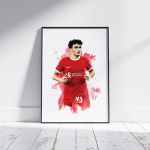 Stefan Bajcetic - 2023/24 - Heimtrikot - Fußball Poster - Fußball Print