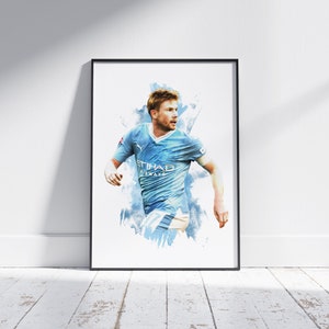 Kevin De Bruyne - 2023/24 - Voetbalposter - Voetbalprint