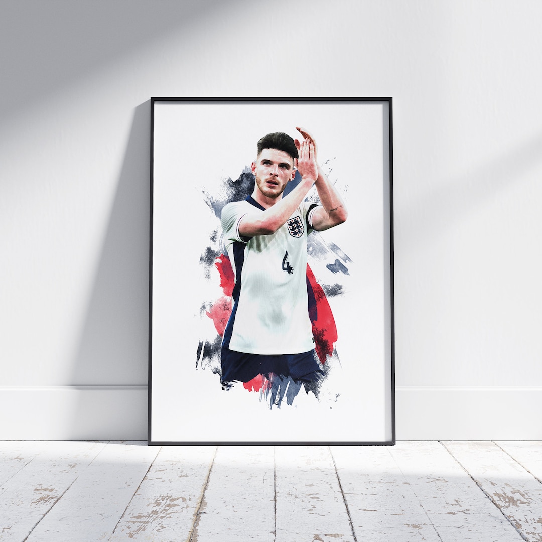 Declan Rice - England - Football Poster - Football Print - Etsy