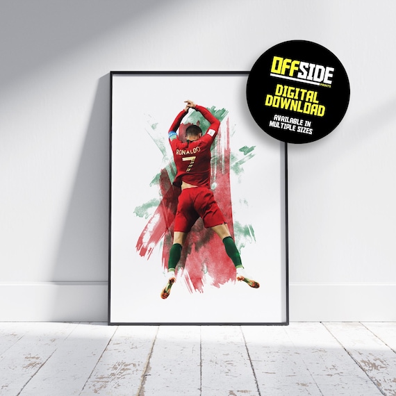 Cristiano Ronaldo Portugal Football Poster: Vibrant Digital Print (Digital Download)