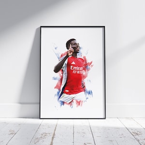 Bukayo Saka - 2024/25 - Heimtrikot - Fußball Poster
