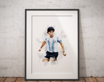 Diego Maradona - Argentina - Legend - Poster - Print