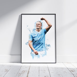 Erling Haaland - 2023/2024 - Home Kit - Poster - Print