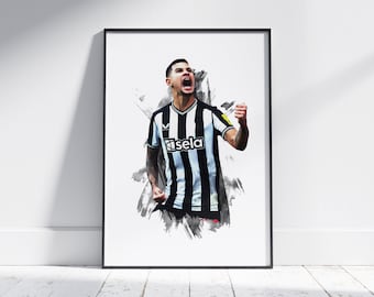 Bruno Guimaraes - 2023/24 - Football Poster - Football Print