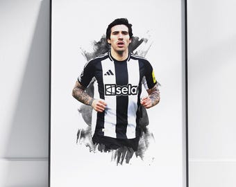 Sandro Tonali - 2024/25 - Football Poster - Football Print