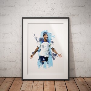 Marcus Rashford - World Cup 2022 - Football Poster - Football Print