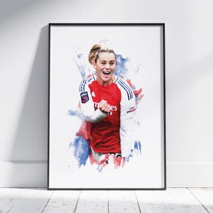 Alessia Russo - 2024/25 - Home Kit - Football Poster - Football Print