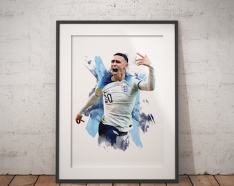 Phil Foden - Football Poster - Football Print