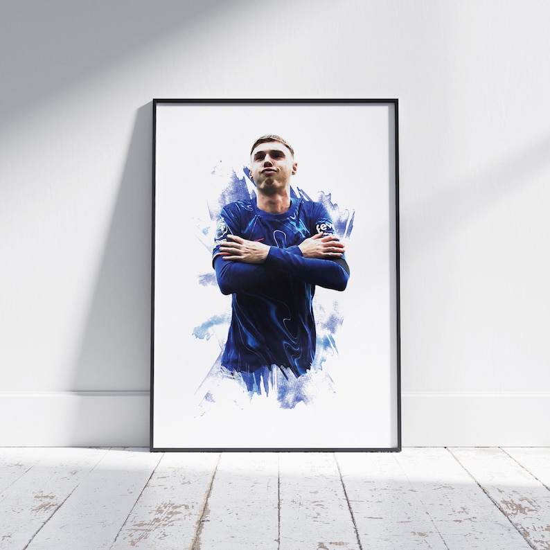 Cole Palmer 2024/25 Home Kit Football Poster Football Print Etsy