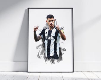Bruno Guimaraes - 2024/25 - Football Poster - Football Print