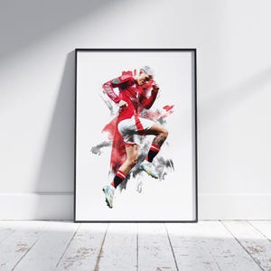 Alejandro Garnacho - 2024/2025 - Équipement pour le domicile - Poster de football - Impression football