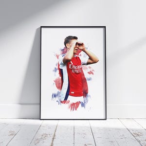 Leandro Trossard - 2024/25 - thuistenue - voetbalposter - voetbalprint