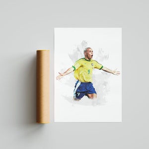 Ronaldo - R9 - Brazil - Legend - Poster - Print