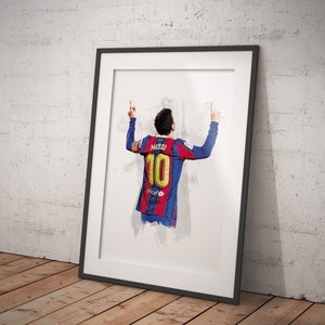 Lionel Messi - Legend - Football Poster - Football Print