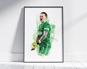 Jordan Pickford - 2023/24 - Football Poster - Football Print