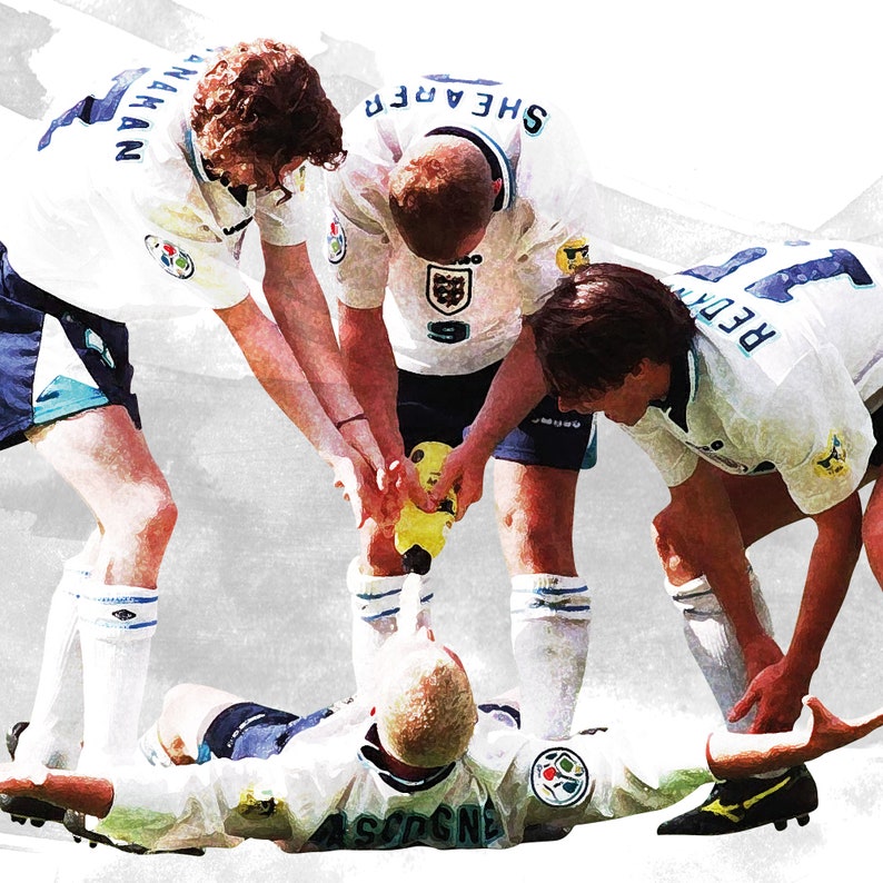 Paul Gascoigne Dentist Chair Celebration Euro 96 Special Etsy Italia