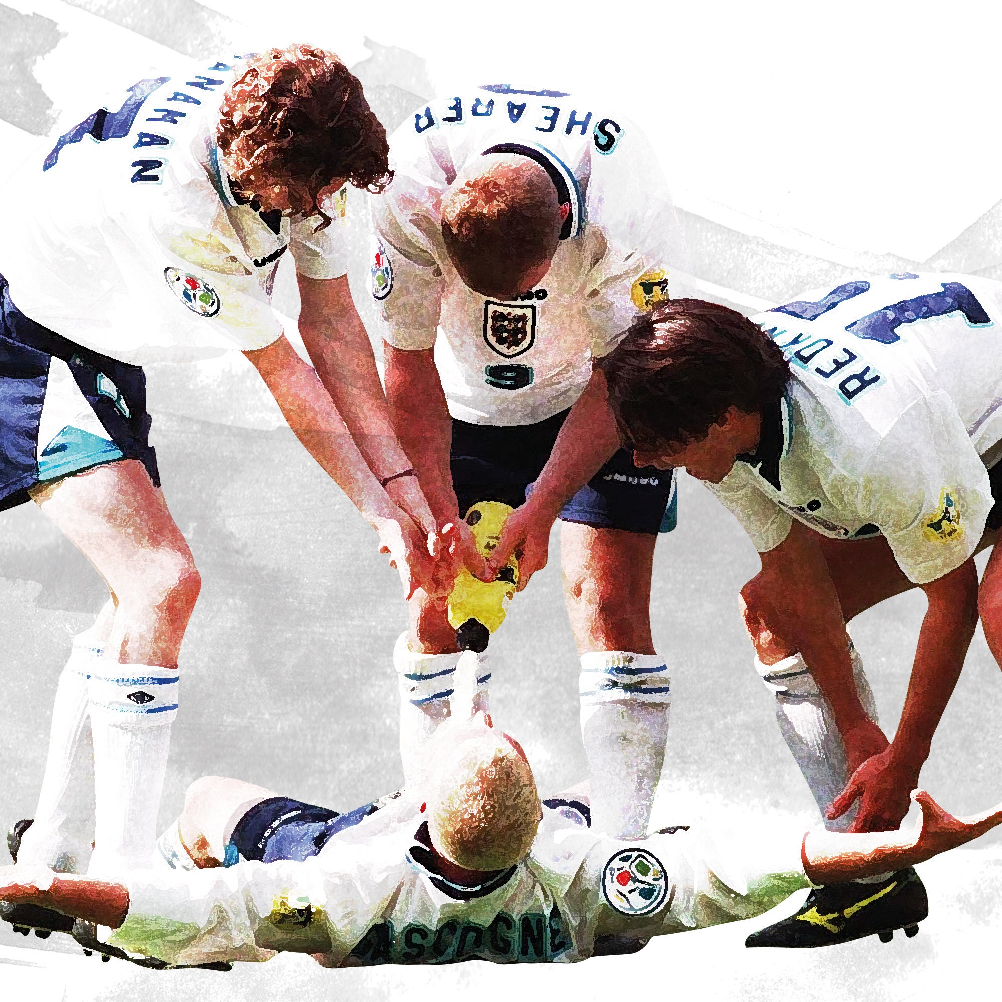 Paul Gascoigne Dentist Chair Celebration Euro 96 Special Etsy