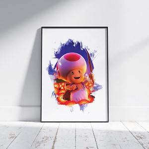 Kröte - Super Mario Bros Film - Poster - Druck