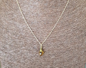 Gold spike necklace Brave necklace J necklace Courage Protection necklace strength jewellery Customised necklace Gold Tusk Necklace