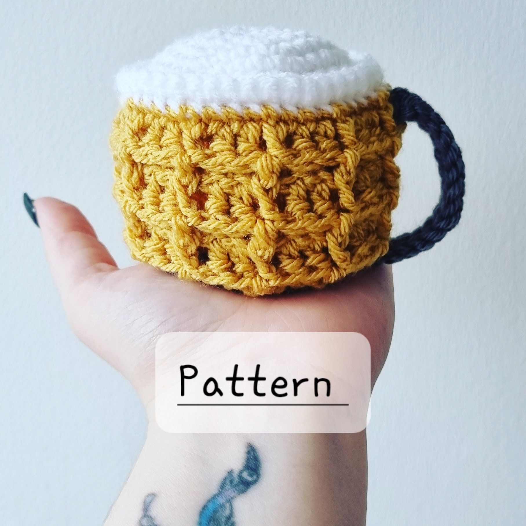 Crochet beer chocolate orange cover PATTERN ONLY, PDF download