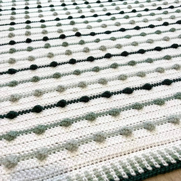 Sensory bobble blanket , crochet baby swaddle blanket  , perfect gift for any newborn baby