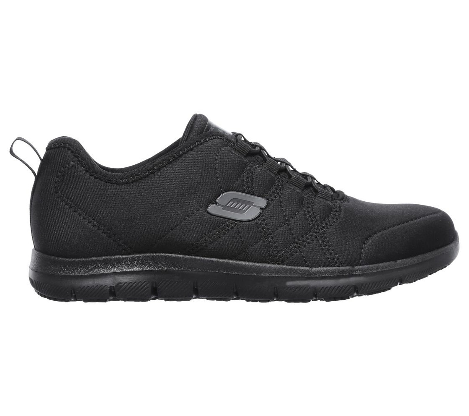 Skechers Work Black Shoes Women Memory Foam Slip Resistant Safety