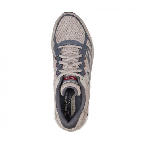 Skechers Arch Fit Glide Step Shoes Men's Taupe Mesh Sport - Etsy België