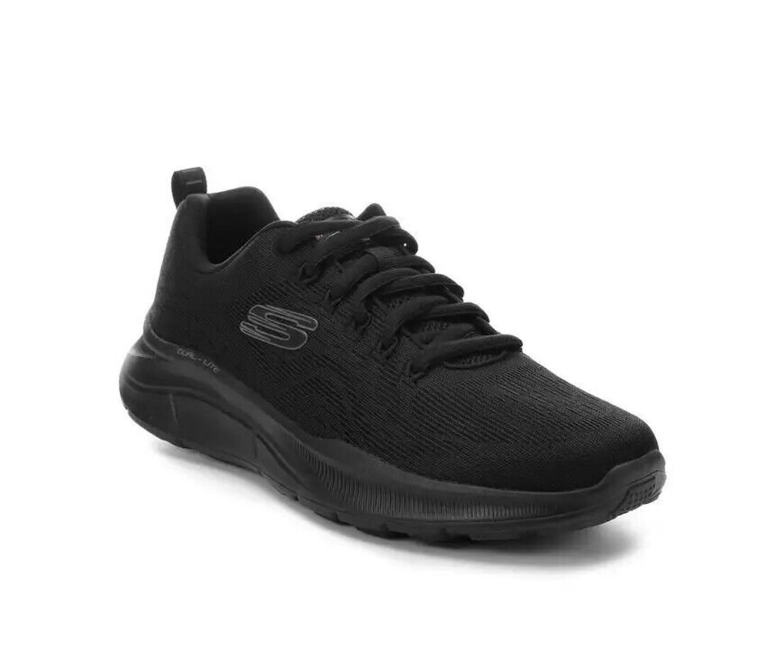 mens black skechers memory foam